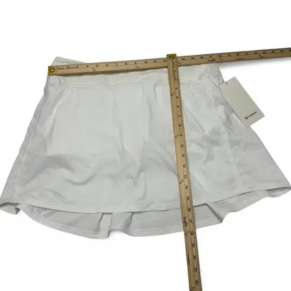 Lululemon NWT Pace Revival Skirt Extra Long Size 12 White - Picture 3 of 8